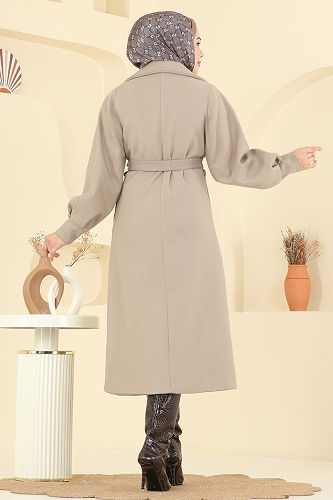 moda selvim Coat 6253BSK463 Vision - Thumbnail