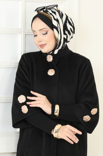 B.İ.S.S.K. - معطف أسود 6254BSK463