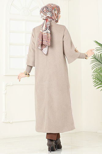 moda selvim Coat 6254BSK463 Vision - Thumbnail