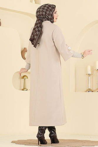 moda selvim Coat 6255BSK463 Vision - Thumbnail