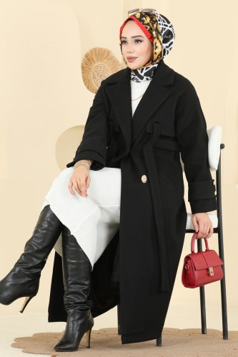 B.İ.S.S.K. - Coat 6264BSK463 Black