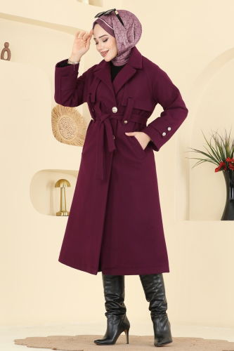B.İ.S.S.K. - Coat 6264BSK463 Damson