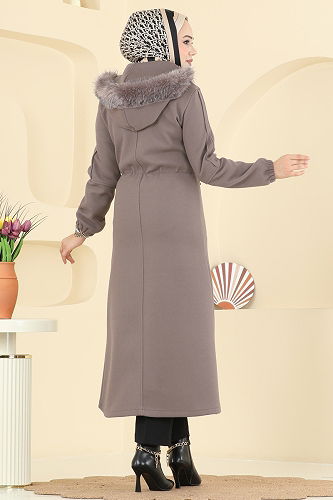 moda selvim Coat 6661YG95 Dark Vision - Thumbnail