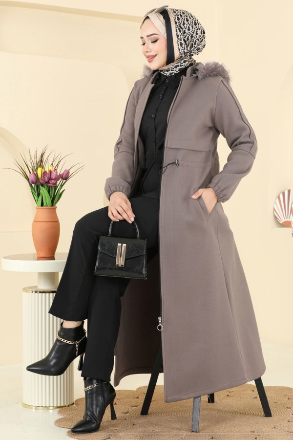Modaselvim Topper Coat 6661YG95 Dark Vision