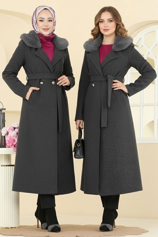 Modaselvim Topper Coat 6664YG95 Anthracite