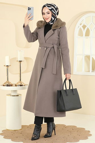 moda selvim Coat 6664YG95 Dark Vision - Thumbnail