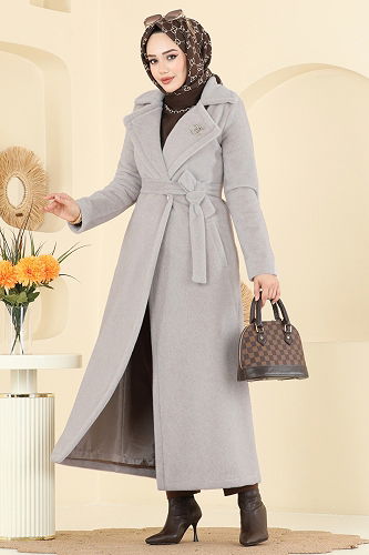 moda selvim Coat 6665YG95 Vision - Thumbnail