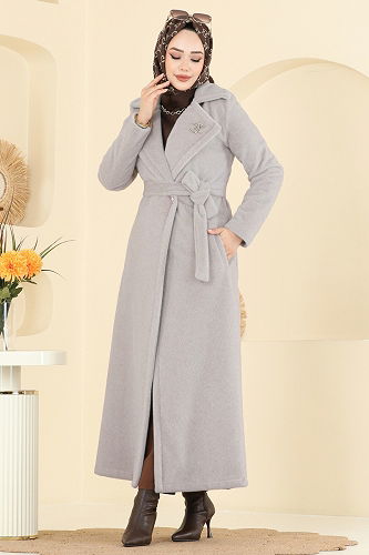 moda selvim Coat 6665YG95 Vision - Thumbnail