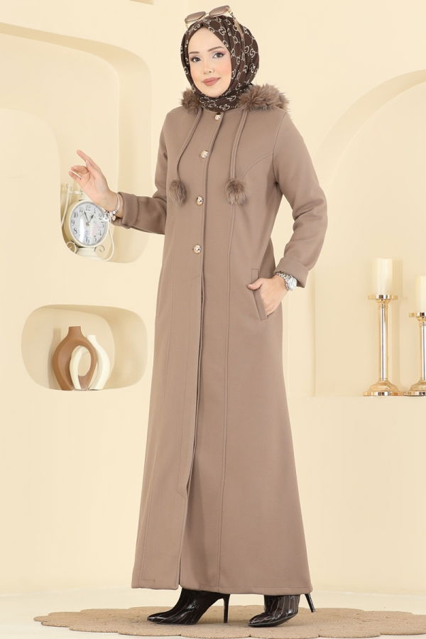 Modaselvim معطف معطف بيج غامق 6667YG95