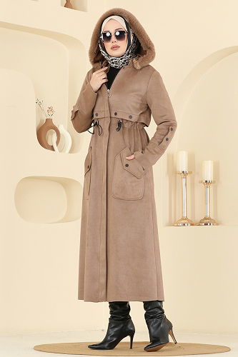 moda selvim Coat 6670YG95 Dark Vision - Thumbnail