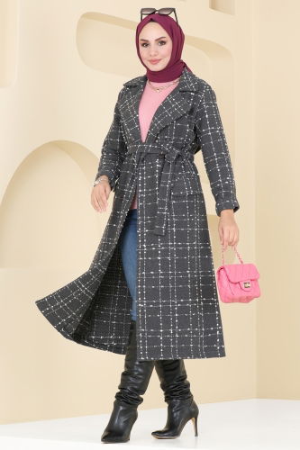 S.V.L. - Coat 6889S324 Anthracite