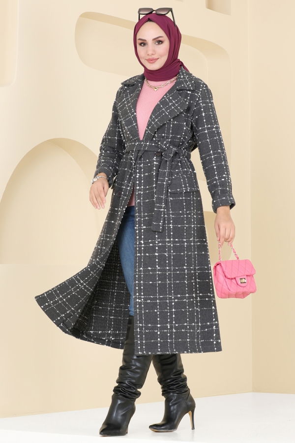 Modaselvim Topper Coat 6889S324 Anthracite