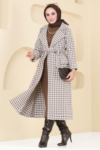 S.V.L. - Coat 6889S324 Pattern1 Vision&Ecru