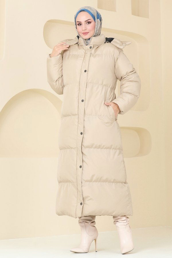 Coat 7002ZNE1011 Stone - 1