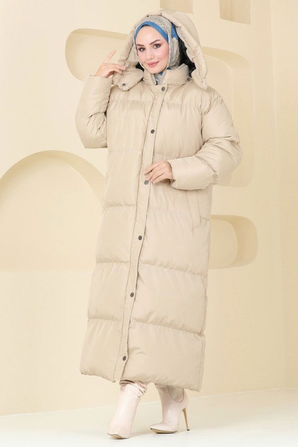 Coat 7002ZNE1011 Stone - 3