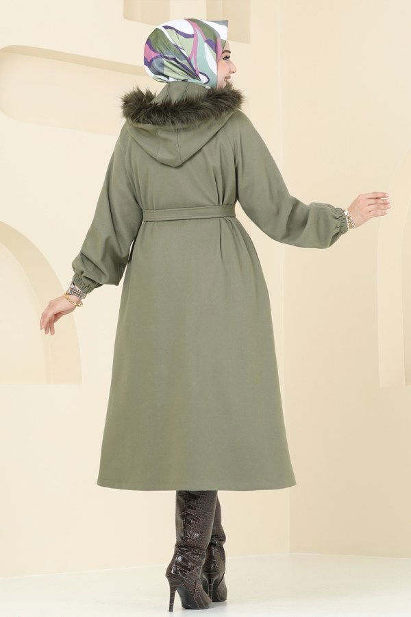 Coat 7016TRT545 Almond Green - 5