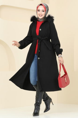 T.R.T. - Coat 7016TRT545 Black