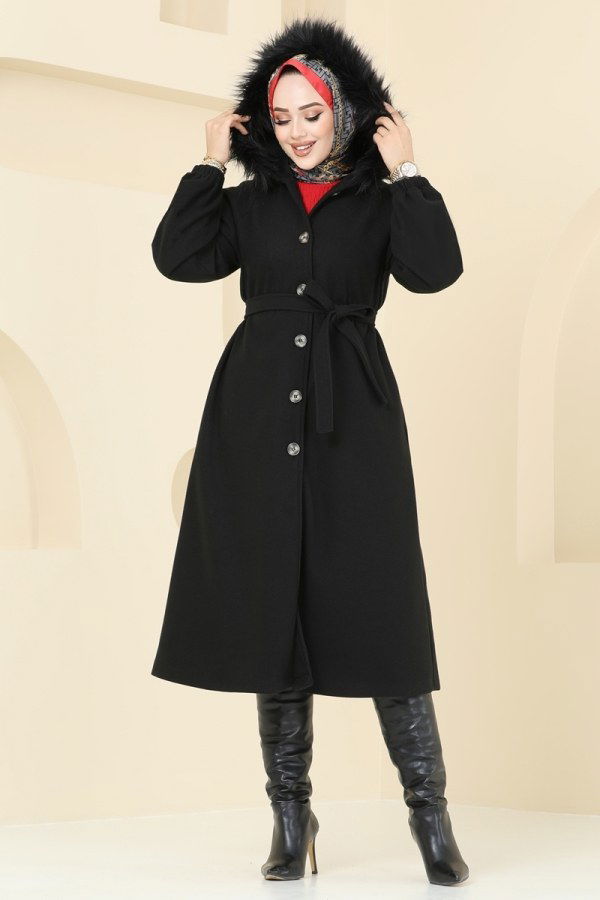 Coat 7016TRT545 Black - 3