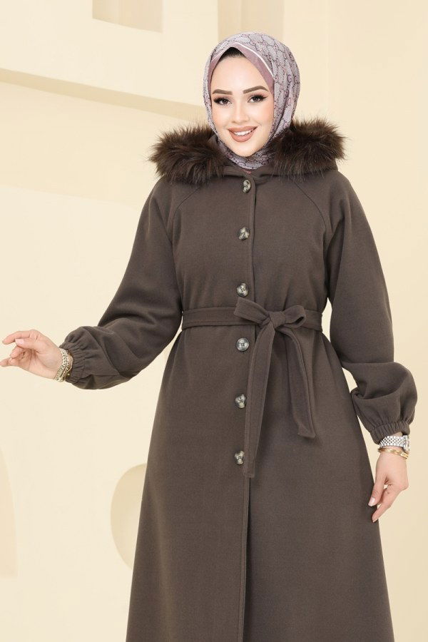 Coat 7016TRT545 Brown - 4