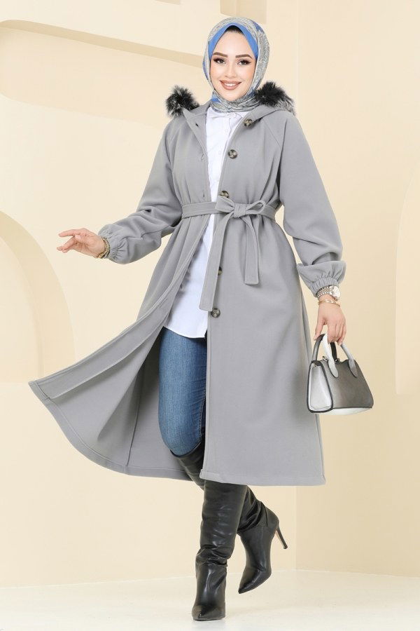 Coat 7016TRT545 Gray - 2