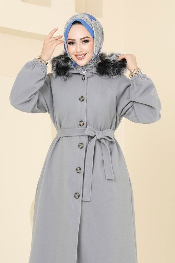 Coat 7016TRT545 Gray - 4