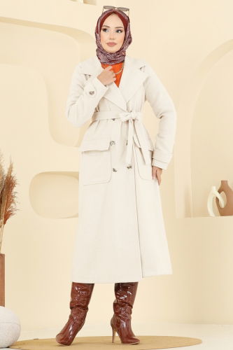 T.R.T. - Coat 7021TRT545 Ecru