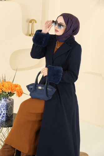 A.B. - Coat 8130AB368 Navy Blue