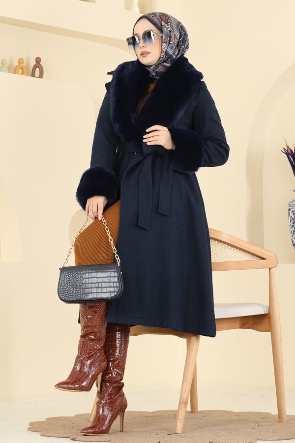 Modaselvim معطف معطف كحلي 8159AB368