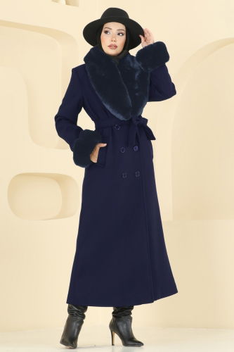 F.M.Z. - Coat 8194FMZ1159 Navy Blue