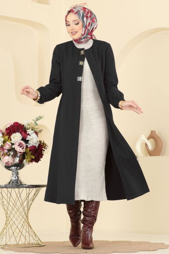 A.B. - Coat 8195AB368 Black