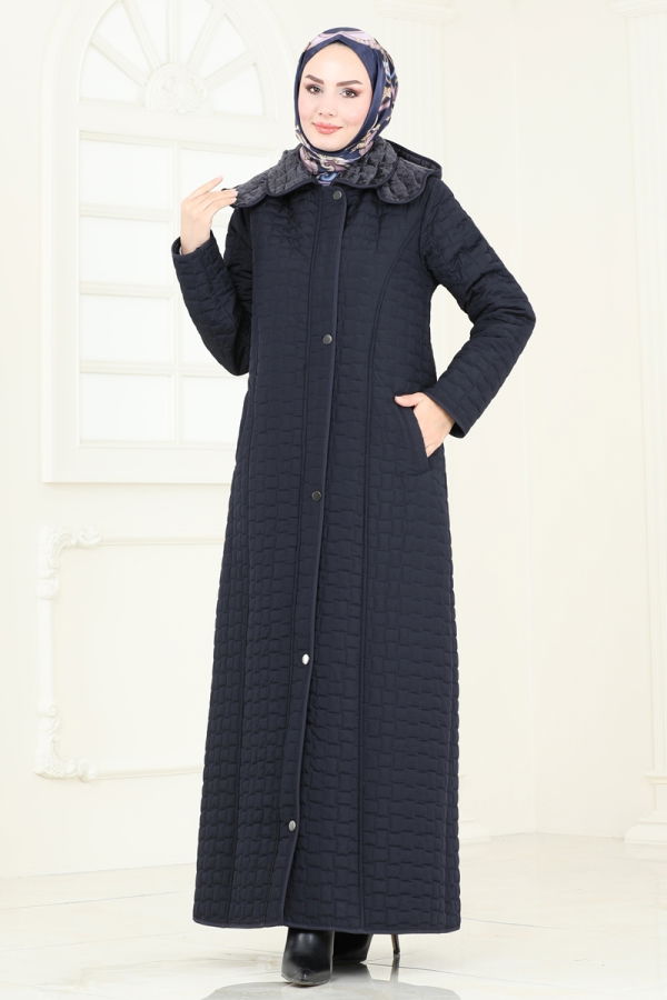 Coat 830OZT1013 Navy Blue - 1