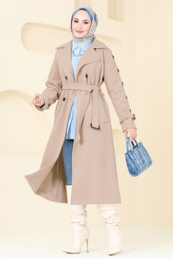 Modaselvim Topper Coat 904MSA980 Stone