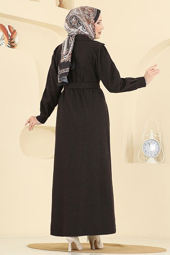 moda selvim Coat 9054S324 Brown - Thumbnail