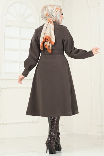 moda selvim Coat 905MSA980 Dark Vision - Thumbnail