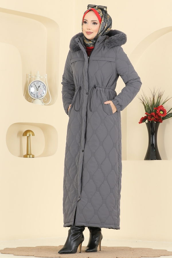 Modaselvim Topper Coat 962ART1138 Gray