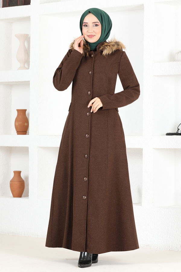 Modaselvim NET 20%+20% DISCOUNT IN THE CARD Coat MSL3039-M Brown