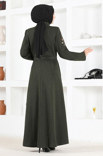 moda selvim COAT MSL3141-M Haki - Thumbnail