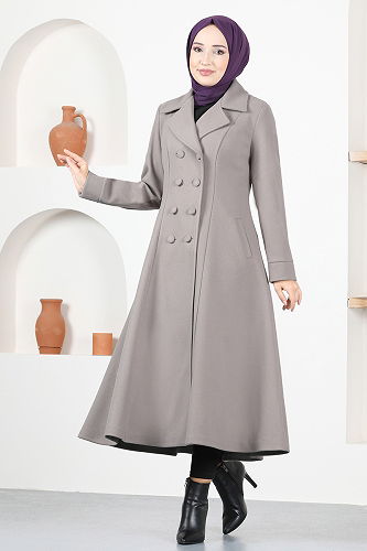 moda selvim Coat MSL5455-M Gray - Thumbnail