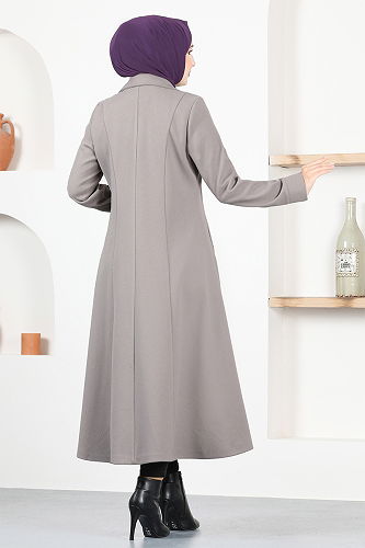 moda selvim Coat MSL5455-M Gray - Thumbnail