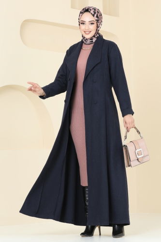 P.L. - Coat PL9091 Navy Blue