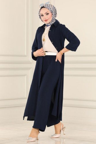 moda selvim Combine 0876FYZ804 Navy Blue - Thumbnail