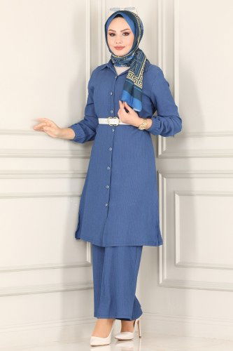 moda selvim Combine 1004YNS793 Indigo - Thumbnail