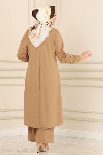 moda selvim 1035-1MRT754 لحمي طقم - Thumbnail