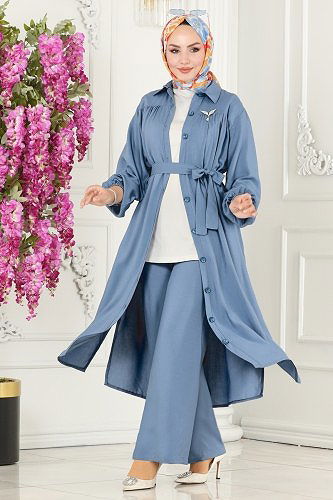 moda selvim Combine 1080BRZ597 Blue - Thumbnail