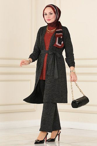 moda selvim Combine 116DVL817 Cinnamon&Black - Thumbnail