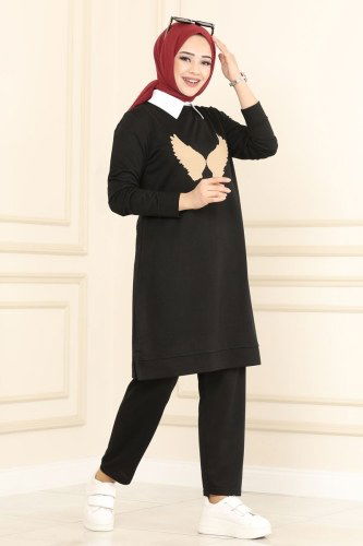 moda selvim Combine 1212ASY563 Black - Thumbnail