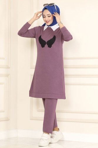 moda selvim Combine 1212ASY563 Lilac - Thumbnail