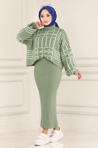 moda selvim 129MT581 تركوازي طقم - Thumbnail