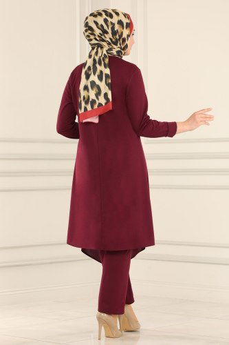 moda selvim 1511UKB139 الخمري طقم - Thumbnail