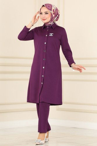 moda selvim Combine 1514UKB139 Damson - Thumbnail